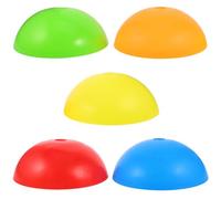 LALAFINA Ensemble de 5 Cônes à Dôme Rigide en PE Semi-sphériques pour Football et Tennis, Améliore la Vitesse Coordination, pour Terrains D'entraînement et Cours D'école