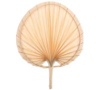 LALAFINA Éventail à Main et Structure Tissée Fait Main en Feuille de Palmier Style Chinois Vintage Ventilateur Portatif Naturel Effet Décoratif pour Barbecue et Bureau