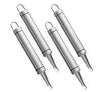 LALAFINA Évideur Multifonction 4pcs en Acier Inoxydable Léger pour Fruits et Longanes, Accessoire la Cuisine Pratique pour Camping et Bureau