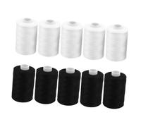 LALAFINA Fil De Couture Ménage Fil Machine à Coudre Fournitures De Courtepointe à La Machine Fil à Coudre Pour Quilting Fil à Coudre Blanc Kit De Couture Pour Débutant Polyester