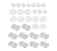 LALAFINA Filtres de Rechange pour Fontaine à Eau Non-tissé et Éponge 10 Ensembles Filtres à Eau Automatiques Ronds Triple Filtration Anti-odeurs Blanc 7l/230oz pour Chats