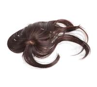 LALAFINA Frange à Clipser en Soie Haute Température Marron, Aspect Réaliste et Style pour Changer de Coiffure Instantanément Lors de Fêtes