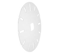 LALAFINA Gabarit de d'horloge en acrylique, planche à gabarits ronde de 40,6 cm, avec 12 repères de et poche pour, outil de positionnement pour bricolage