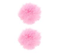 LALAFINA Housse de Microphone Effet Protecteur et Résistance aux Éclaboussures 2 Pièces en Peluche Rose pour Microphone Ktv