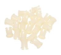 LALAFINA Insert Plastique pour Manchons de Roulettes de Chaise, Douille de Tige de Roulette en Plastique Blanc, 30 Pièces pour Bureau et Maison