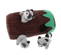 LALAFINA Interactif pour Animaux en Peluche Forme Terrier Viverrin pour Chiens et Chats, Facile à Entretenir, pour Foyers Multicats et Prévention des Conflits