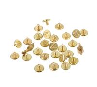 LALAFINA Jeu de 28 Embouts de Pyrogravure en Cuivre pour Artisanat du Bois, Lettres Majuscules 2 Pointes, Outil de Gravure et Brûlage pour Sculpture, Bricolage et Décoration Créative