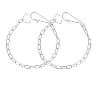 LALAFINA Kit de Remplacement Chaînette de Chasse D'eau en Acier Inoxydable 304, 2 Pièces, Compatible Plupart des Toilettes, Pièce de Rechange Résistante pour Mécanisme de Chasse D'eau,