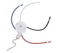 LALAFINA Kit de Remplacement Interrupteur à Tirette Vitesses pour Ventilateur Plafond et Lampe Nickel Compatible avec Ventilateurs Luminaires et Appliques Murales