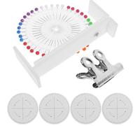 LALAFINA Kit de Tissage en Écume Argenté, Outil Facile à Utiliser pour Fabriquer Bracelet, Cadre de Tissage Bien Conçu pour Création Artistique et Usage Quotidien