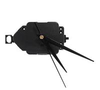 LALAFINA Kit D'horloge Murale Mécanisme Pendule -même, Mouvement D'horlogerie en Plastique Noir, Aiguilles de L'horloge Précises et Design Délicat