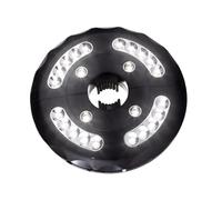 LALAFINA Lampe Parasol LED Détachable USB Noire Lumière Dappoint Extérieure Portable sans Fil Lampe Camping Durgence Multifonction pour Terrasse et Tente