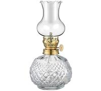 LALAFINA Lanterne à Huile en Verre Vintage Décorative de Style Rustique Romantique pour Usage Intérieur, pour Anniversaire ou Café, Lampe à Flamme Ancienne