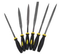 LALAFINA Limes Métalliques Finition Professionnelle Portables Ensemble de 6 en Acier et Plastique pour Travail du Bois et Métal pour Menuiserie et Bricolage