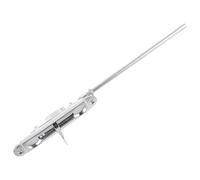 LALAFINA Loquet de Porte Encastré Acier Inoxydable Verrou de Sécurité à Double Boulon pour Portes Doubles Serrure Coulissante et Fenêtres Cible Résidentielle et Commerciale