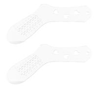 LALAFINA Lot de 2 Bloqueurs de Chaussettes en Acrylique Transparent, Modèle Extensible à Motif Feuilles Creuses, Outils pour Tricot et Crochet, Présentoirs pour Chaussettes Faites la Main