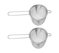 LALAFINA Lot de 2 Filtres à Thé en Acier Inoxydable 304 Maille Fine Grosse Capacité pour Infusion Complète, Passoire à Thé Pratique pour Tasse et Usage Quotidien