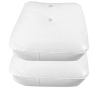 LALAFINA Lot de 2 Paquet Lestés Carrés en Pvc Remplissables D'eau pour Poids D'arche de Ballons, Base Stable pour Support Parapluie et Décorations de Fête, pour Mariage et Événements