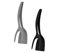 LALAFINA Lot de 2 Pinces à Cuisson en Nylon Résistantes la Chaleur, Multi-usages pour Œufs, Steaks et Toasts, Ustensiles Pratiques Cuisine Maison