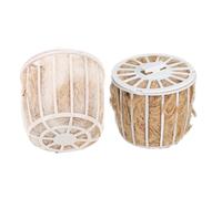 LALAFINA Lot de 2 Set de Set de Ensembles de Matériel de Nidification en Jute et Coton pour Perruches et Perroquets, Litière Naturelle Douce et Confortable, Facile à Style Aléatoire