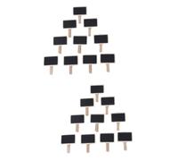LALAFINA Lot De 2 Tableaux Magnétiques Rectangulaires En Bois Avec Clip Pour Photos/notes/papiers 10 Pièces X 2