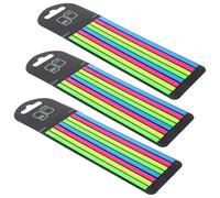 LALAFINA Lot de 3 Boîtes de Notes Autocollantes en Pet Texture Givrée et Remarques Manuscrites, Drapeaux de Classement Simples pour Débutants et Garçon et Filles