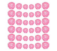 LALAFINA Lot de 30 Boules de Rotin Rose Décoratives pour Vase Effet Décoratif Élégant, pour Bibliothèque et Décoration de Fête Simple et Stylée