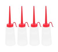 LALAFINA Lot de 4 Distributeurs D’huile Plastique 160 Ml avec Long Embout pour Machine à Coudre, Flacons D’huile Moteur Précis pour Entretien Mécanique, Applicateurs D’huile à Aiguille