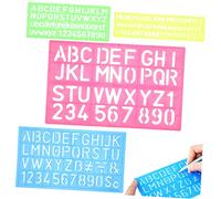 LALAFINA Lot De 4 Modèles De Lettres Pochoirs D'Impression Pochoirs Personnalisés Pochoirs À Lettres Pochoirs Réutilisables Pochoirs En Vinyle Pochoirs À Lettres Délicats Mini