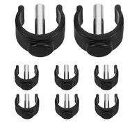 LALAFINA Lot de 8 Clips de C pour Accessoires de Déambulateur, Serrage Sécurisé en Pp et Fer, Compatibles Tubes Ronds de 22mm, pour Établissements de Soins