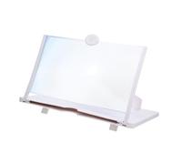 LALAFINA Loupe D'écran Créative pour Téléphone Portable Agrandisseur Écran Téléphone Blanc en Abs, Protecteur des Yeux Compact pour Regarder des Films