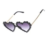 LALAFINA Lunettes de Soleil pour Garçon et Filles Structure Solide en PC et Protection Anti-uv, Design Cœur Charmant, pour Camping et Activités en Plein Air