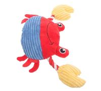 LALAFINA Mâcher pour Chien Petit et Moyen Couineur en Peluche Violet de Dentition de Crabe Résistant pour Chiots et Petits Chiens Interactif pour Animaux de Compagnie