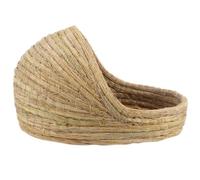 LALAFINA Maison en Herbe pour Lapin, Nid de Paille, Cabane Portable Verte | Cachette pour Hamster, Espace Privé à Emporter, Facile à Nettoyer, Matière en Paille Tressée