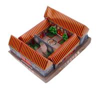 LALAFINA Maison en Papier des Ancêtres Villa en Papier Impression Claire et Colorée Facile à Brûler Offrandes pour Culte des Ancêtres Funérailles Fête de Qingming et Fête des Fantômes