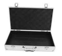 LALAFINA Mallette à Outils Alliage Aluminium Boîte De Rangement pour Instruments Valise De Transport avec Fermoir De Sécurité