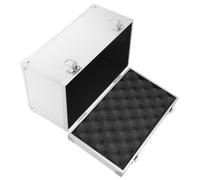 LALAFINA Mallette Outils en Alliage D'aluminium Grosse Capacité Fermeture à Combinaison, Étui Rigide Portable pour Accessoires en Bureau et Ateliers