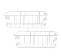 LALAFINA Mangeoire pour Lapin en Fer Blanc 2pcs Support Résistant à l'usure pour Cage, Garde la Paille Propre Cage Nette, Accessoire Lapin Intérieur Pratique