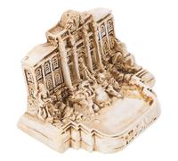 LALAFINA Maquette de Bâtiment en Résine Fontaine de Trevi Décorative, Matériau Résistant et Design Artistique Élégant pour Décoration de Bureau ou Accueil