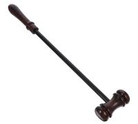 LALAFINA Marteau de Juge Portatif en Bois D’ébène 1pc, Maillet en Bois Lisse Bloc Sonore, Marteau Pratique pour Vente aux Enchères et Usage Avocat, Accessoire Bureau Robuste et Léger