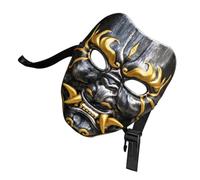 LALAFINA Masque de Cosplay Chinois Intégral en Résine, Style Steampunk | Coque Rigide, Couverture Complète du Visage, Coussin Intérieur Confortable, Porté Longtemps sans Colle