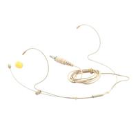 LALAFINA Microphone Suspendu avec Casque Beige Confortable, de Bruit, Design Oreillette Ergonomique pour Présentations et Chant, Câble 3,5mm en Cuivre et PVC
