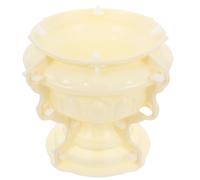LALAFINA Moule Artisanal en Plastique Beige pour Pot de Fleurs Style Européen, Lavable et Facile à Utiliser, pour DIY et Travaux Manuels