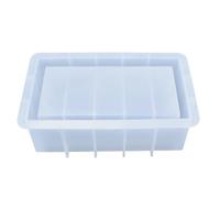 LALAFINA Moule Silicone pour Boîte de Rangement Blanc, Kit 1 Set pour Projet Artisanal Fait Main, Production Répétable, pour Dominos et Moules Époxy DIY