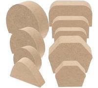 LALAFINA Moules à Anses de Tasse en Poterie 9 Pièces en Bois Outils de Fabrication de Poignées pour Céramique Accessoires de Poterie pour Création Artisanale Kit Complet pour Moulage et