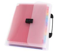 LALAFINA Organiseur de Documents A4 Extensible 13 Poches en Accordéon 33X24X3 CM Porte-Documents Noir Portable pour Bureau Maison et École Dossier en Expansion pour Factures et Papiers