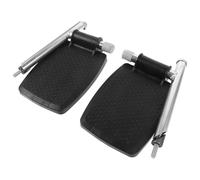 LALAFINA Paire de Repose-pieds pour Utilisateurs Troubles Moteurs en Métal et ABS Stables Design Ergonomique Léger, Accessoire de Remplacement pour Fauteuil Roulant