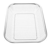 LALAFINA Panier pour Lave- en Acier Inoxydable Maille Rigide Drainage Rapide et Grosse Capacité, Panier Métallique Multifonction pour Rangement de Couverts et Ustensiles Cuisine