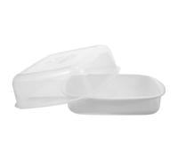 LALAFINA Panier Vapeur pour Micro-ondes Blanc en Pp Cuiseur Vapeur Domestique Anti-fuite pour Cuisson Légumes et Réchauffage Aliments Accessoire la Cuisine Pratique et Écologique