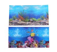 LALAFINA Papier Peint Adhésif Épais pour Aquarium, Décor de Fond 3D Étanche, Facile à Coller, pour Créer Une Jolie Décoration sous-Marine